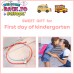 KINGSIN First Day of School bracelet Mom And Daughter Back to School Gifts Bracelet Mommy and Me Mother Daughter Matching Bracelets 1st day of school Separation bracelet+K021-Hearts-Red&Blue