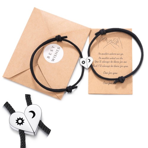 Magnetic Bracelet Heart Magnet Love Boyfriend Girlfriend Friends Couple Gift