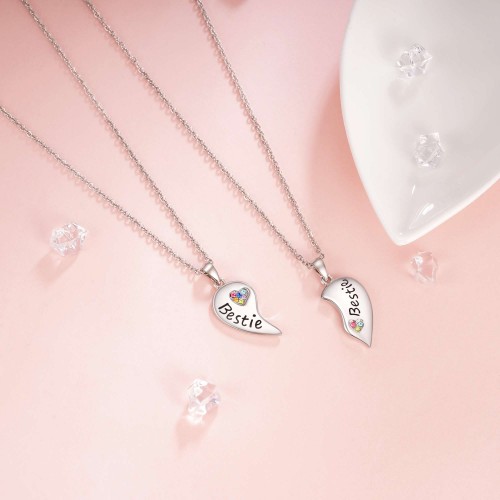 Matching Necklaces for 3 Friends 3 BFF Necklaces Three Tiny 