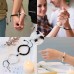 KINGSIN Couples Magnetic Mutual Attraction Bracelets Matte Agate Bracelet Vows of Eternal Love Charms Adjustable Jewelry Gifts Set for Lover Women Men-HZ