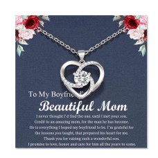 KINGSIN Boyfriend's Mom Necklace Future Mother in Law Gift Boyfriends Mom Mothers Day Gift Gifts for Boyfriend's Mom from Girlfriend-K023-Boyfriends Mom