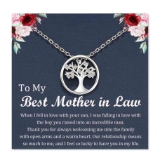 KINGSIN Mother in Law Necklace Future Mother in Law Gifts from Daughter in Law Mother of the Groom Gifts Birthday Mothers Day Necklace-K023-Mother in Law