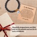 KINGSIN to My Grandson Bracelet from Grandma Grandson Gifts from Grandma for Him Grandson Birthday Back to School Christmas Thanksgiving Graduation Encouragement Valentine's Day New Year’s Day Gifts