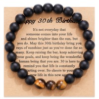 KINGSIN 30th Birthday Gifts for Him 30 Year Old 30th Birthday Bracelet for Men Son Brother Nephew Friend Family Coworker Boyfriend Husband-K027-30th birthday