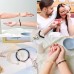 KINGSIN Couples Magnetic Mutual Attraction Bracelets Vows of Eternal Love Charms Rope Braided Adjustable Jewelry Gifts Set for Women Men Boyfriend Girlfriend Him Her Best Friends BFF