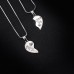 KINGSIN Sister Necklace for 2 Big Sister Little Sister BFF Pendant Necklaces Matching Relationship Necklace for Girls Women